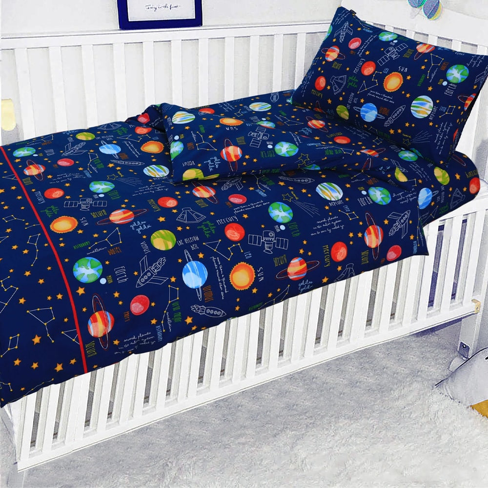 Baby Cot - Bedding Set - Pompous Planet World β Baby Cot Bedding price in Pakistan