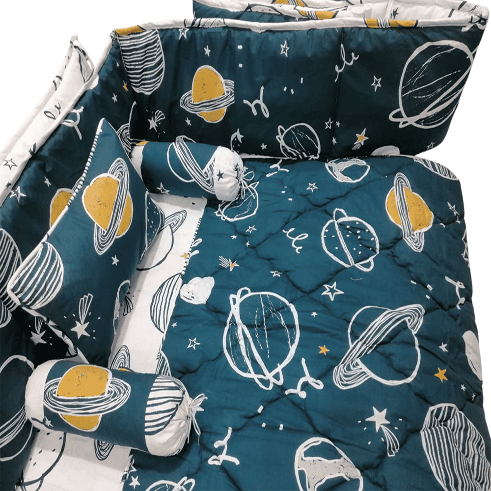 Baby Cot - Bedding Set - Pompous Planets β Baby Cot Bedding price in Pakistan