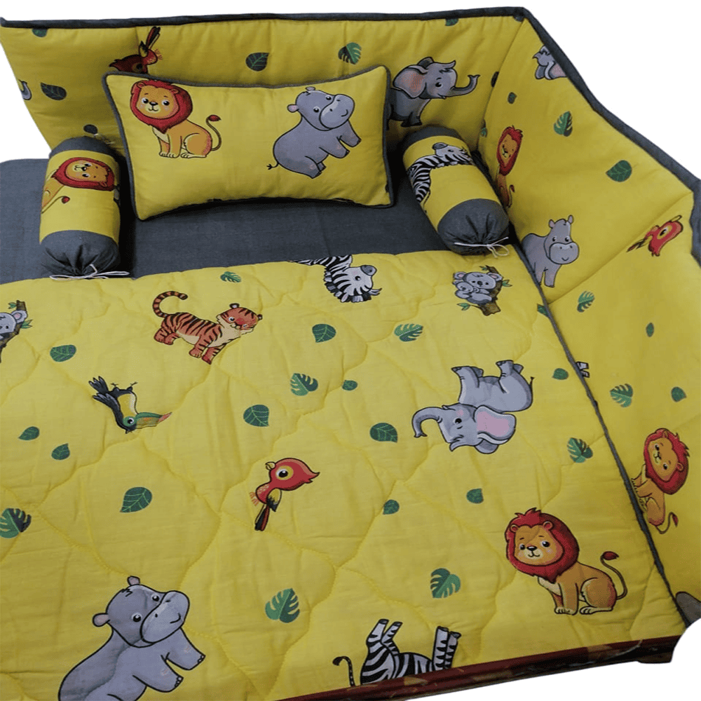 Baby Cot - Bedding Set - Pompous Cute Yellow — Baby Cot Bedding price in Pakistan