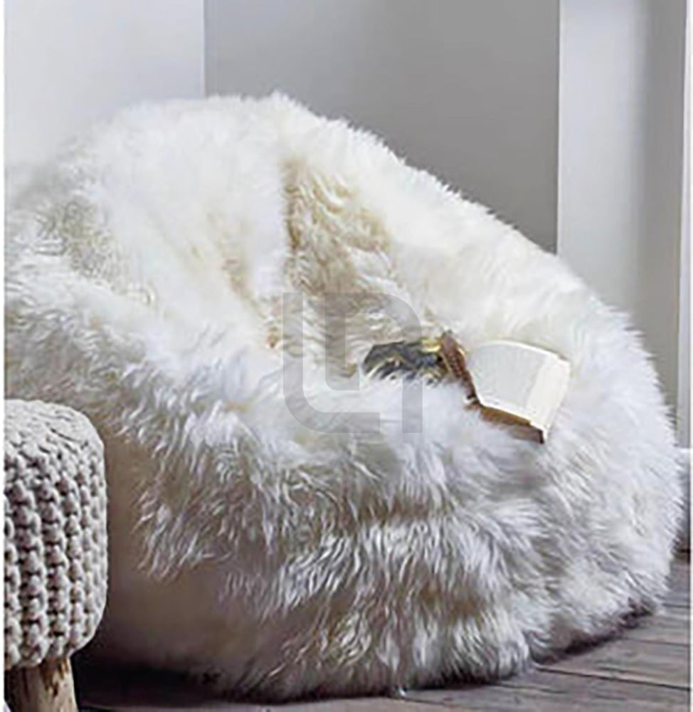Giant Faux Fur Bean Bag - White β Bean Bags price in Pakistan
