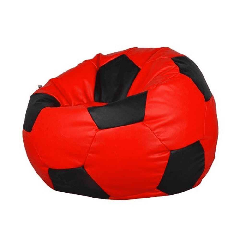 Premium Football Leather Bean Bag - Red β Bean Bags price in Pakistan