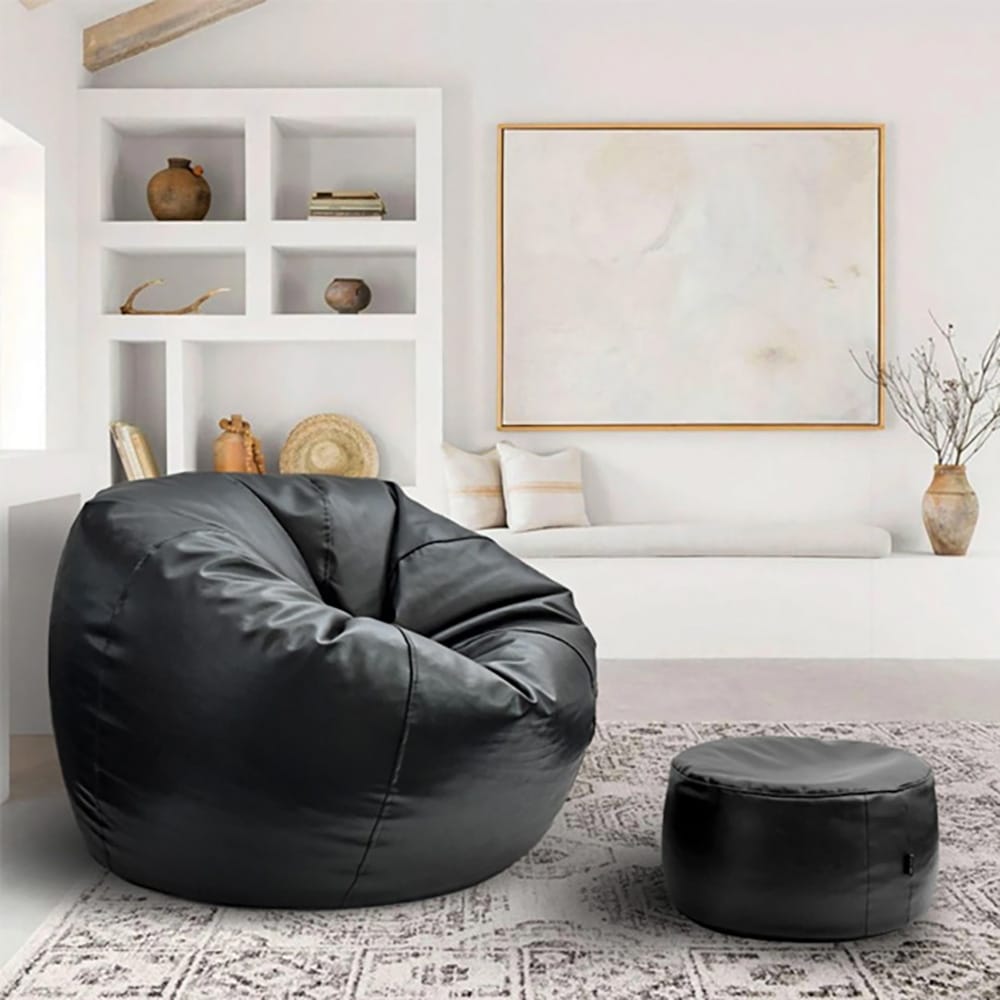 Premium Puffy Bean Bag - Black β Bean Bags price in Pakistan