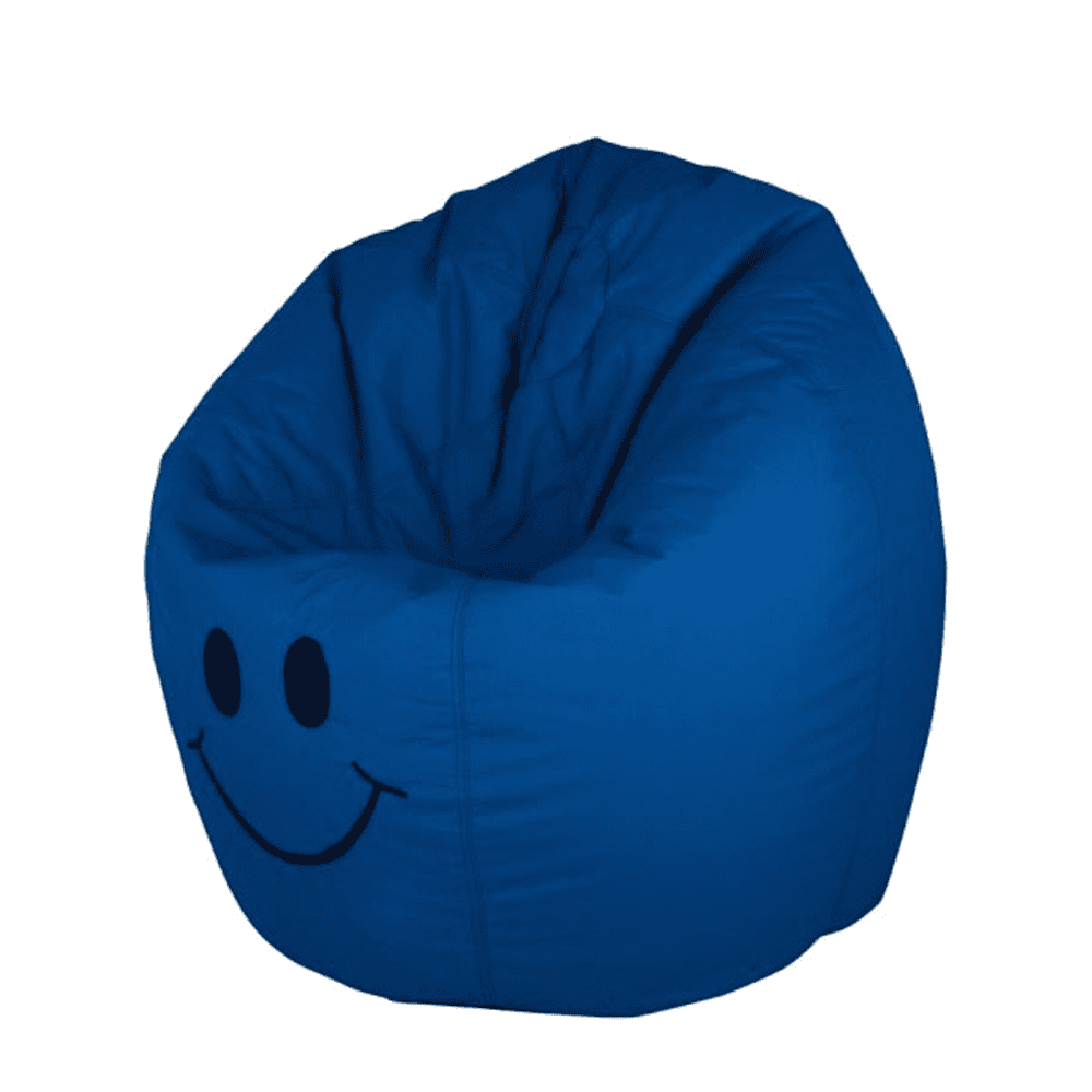 Smiley Face Bean Bag - Blue - 1 β Bean Bags price in Pakistan