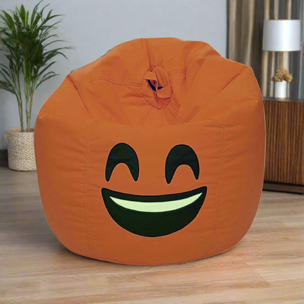 Smiley Face Bean Bag - Orange β Bean Bags price in Pakistan