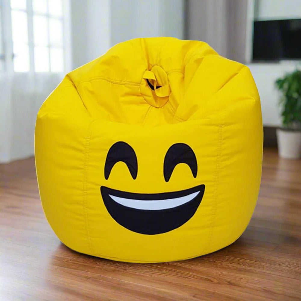 Smiley Face Bean Bag - Yellow โ Bean Bags price in Pakistan
