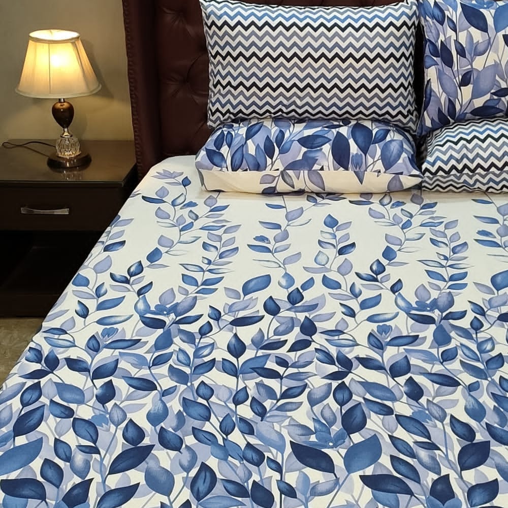 Blue leaf bed sheet β Bed Sheets price in Pakistan