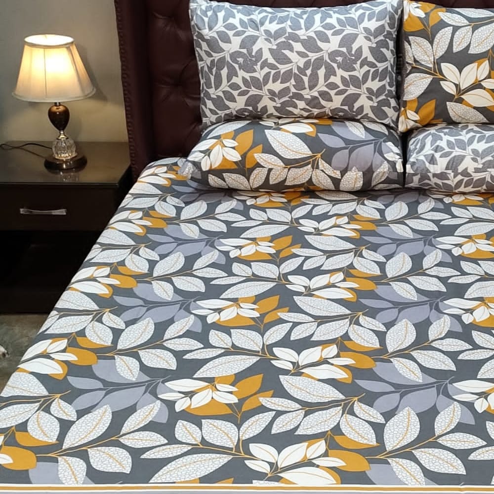 Yellow leaf bed sheet β Bed Sheets price in Pakistan