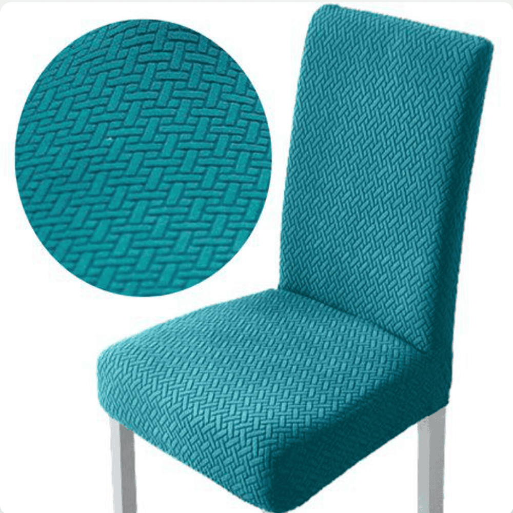 Jacquard Chair Cover - Aqua — Chair Covers price in Pakistan