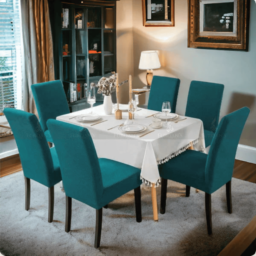 Turkish Mesh Chair Cover - Aqua โ Chair Covers price in Pakistan