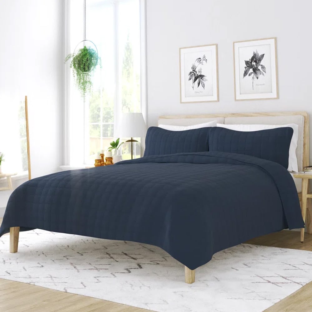 Coverlet - Dark Blue — Coverlets price in Pakistan