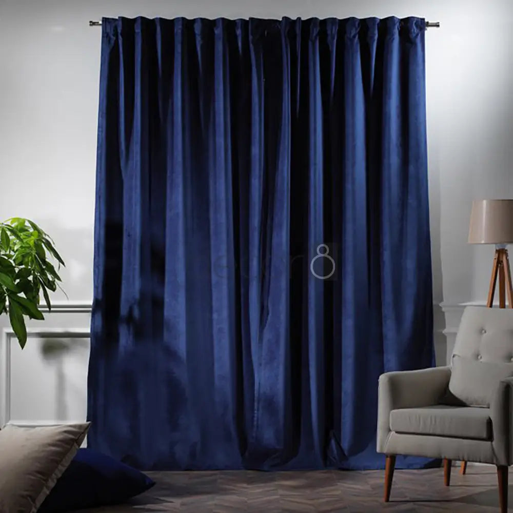 Premium Velvet Curtains For Bedroom & Living Room - Admiral Berry — view 2