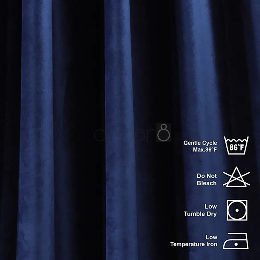 Premium Velvet Curtains For Bedroom & Living Room - Admiral Berry — view 4