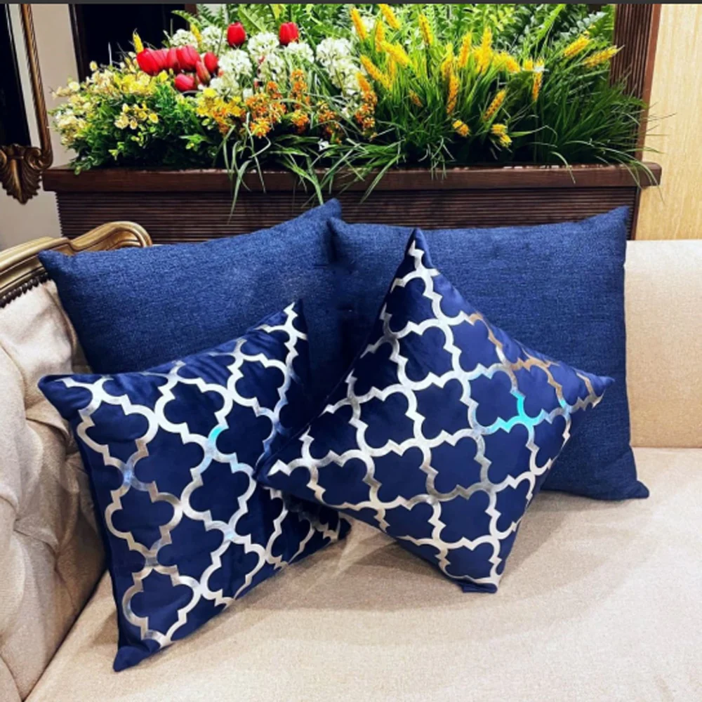 Pack of 2 Premium Velvet Cushion Covers - Blue β Cushion Covers price in Pakistan