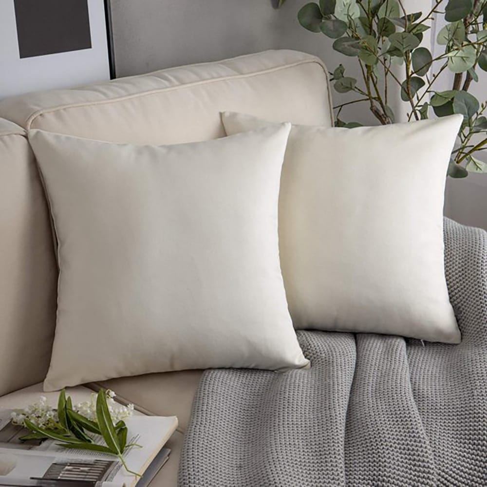 Pack of 5 Premium Velvet Cushion Covers - Ivory β Cushion Covers price in Pakistan
