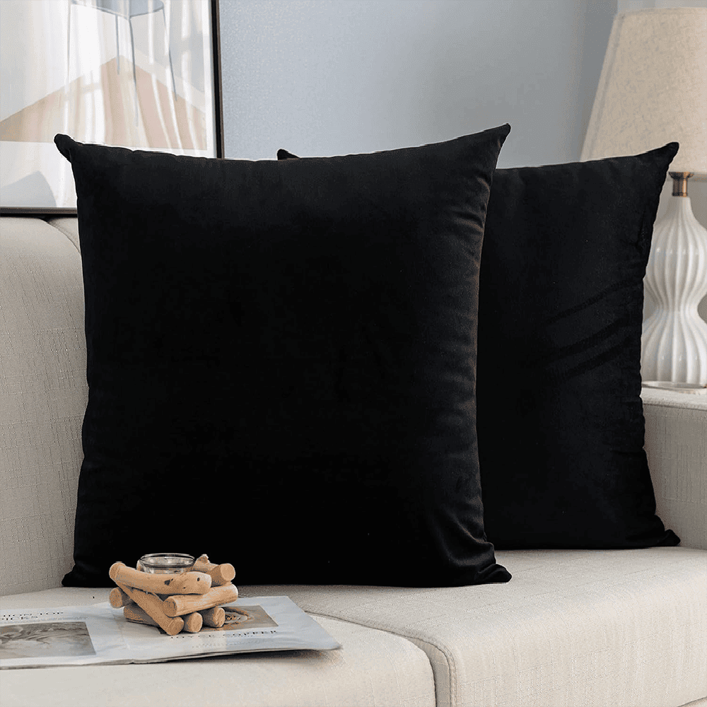 Pack of 5 Premium Velvet Cushion Covers - Black β Cushion Covers price in Pakistan