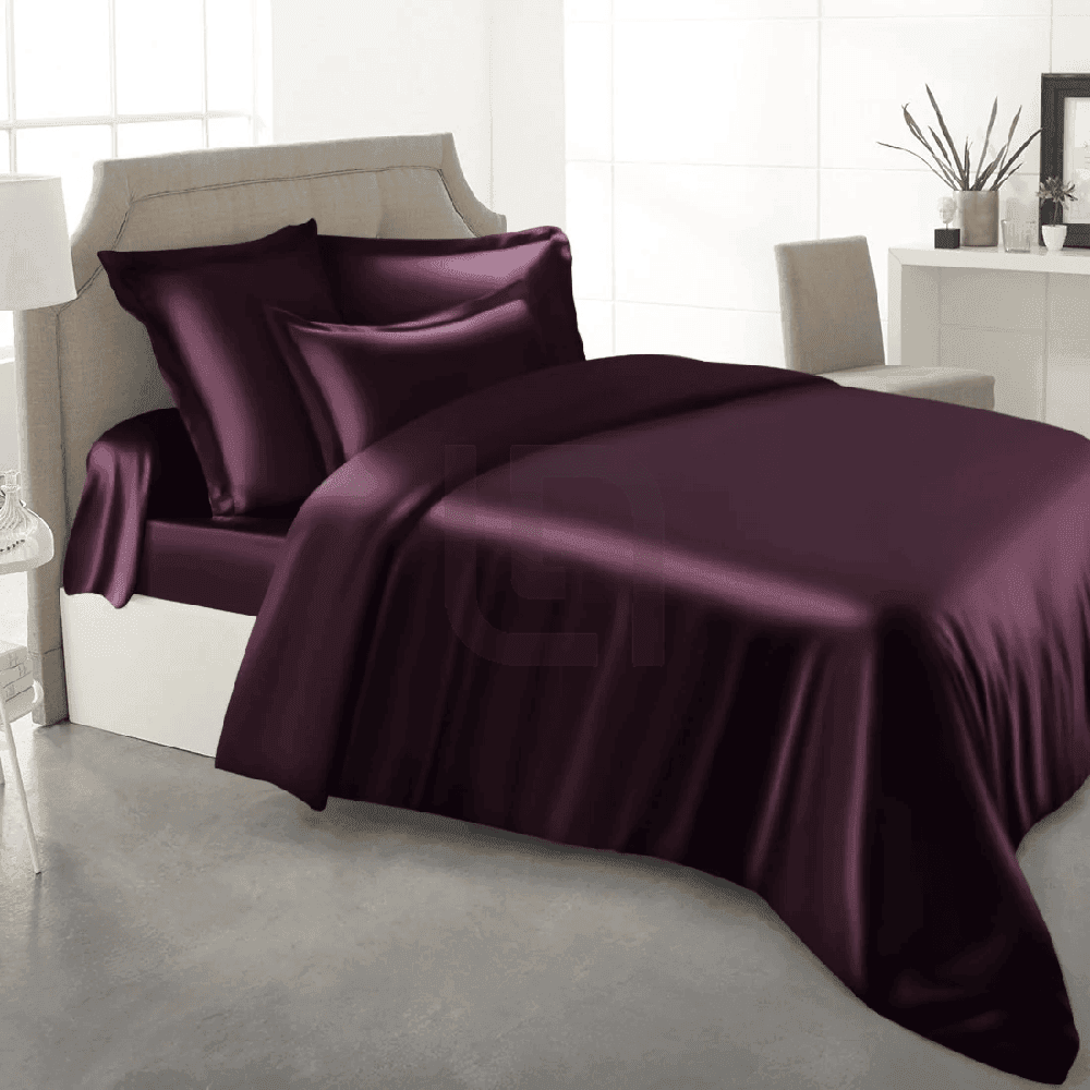 Silk Duvet Cover Set Grape Red — Duvet Covers price in Pakistan