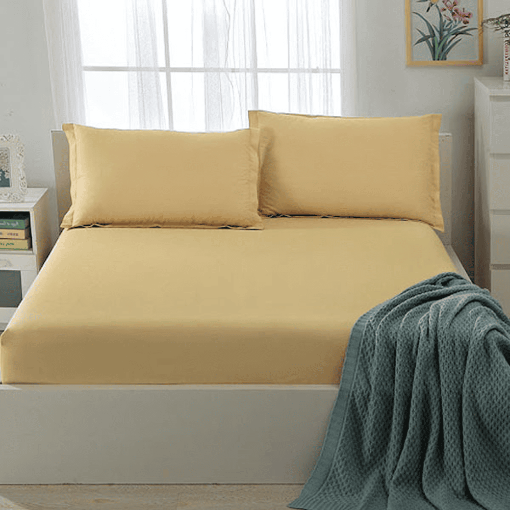 Cotton Fitted Sheet - Granola - TC 150 β Fitted Bed Sheets price in Pakistan