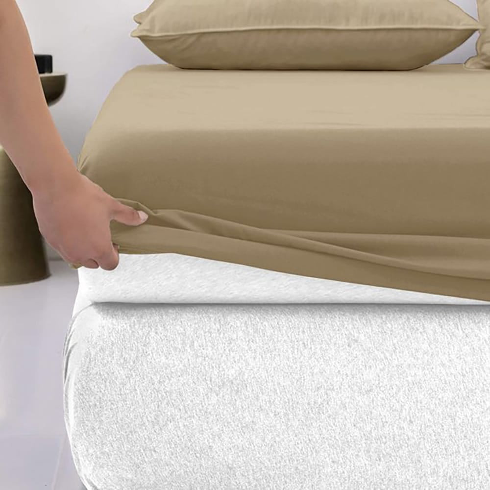 Cotton Fitted Sheet - Hazelnut - TC 150 — view 2