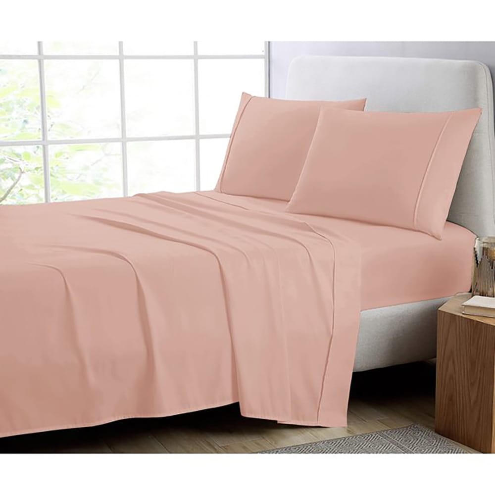 Cotton Fitted Sheet - Peach - TC 150 — view 5