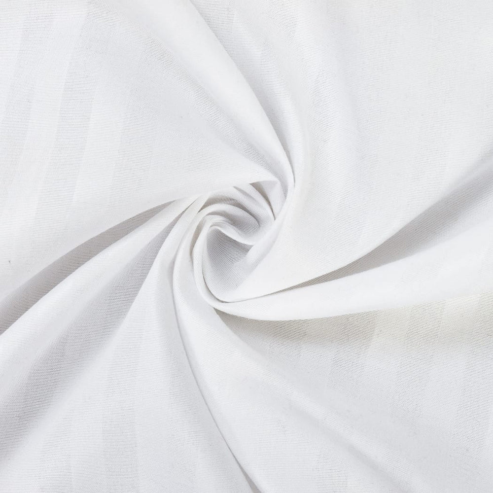 Premium Hotel Bedding Narrow Strips - White - Cotton Satin TC250 — view 3