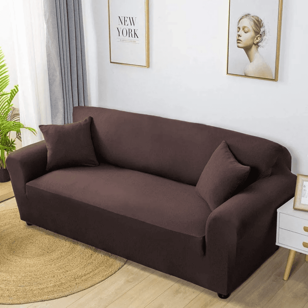 Jersey Sofa Cover - Brown — Jersey Sofa Covers price in Pakistan