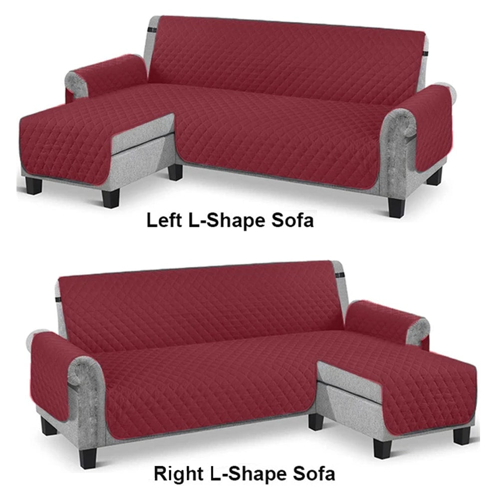 L-Shape Sofa Cover - Maroon — L Shape Sofa Covers price in Pakistan