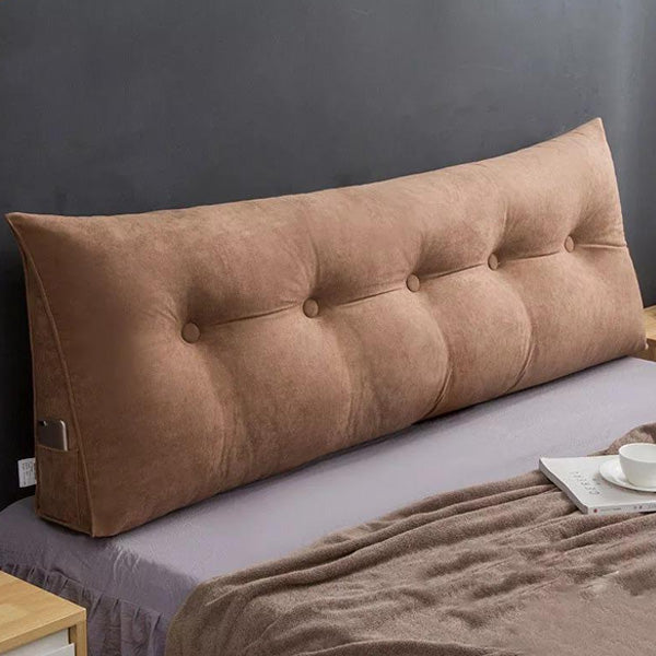Neck Support Velvet Pillow - Brown — Neck Pillows price in Pakistan