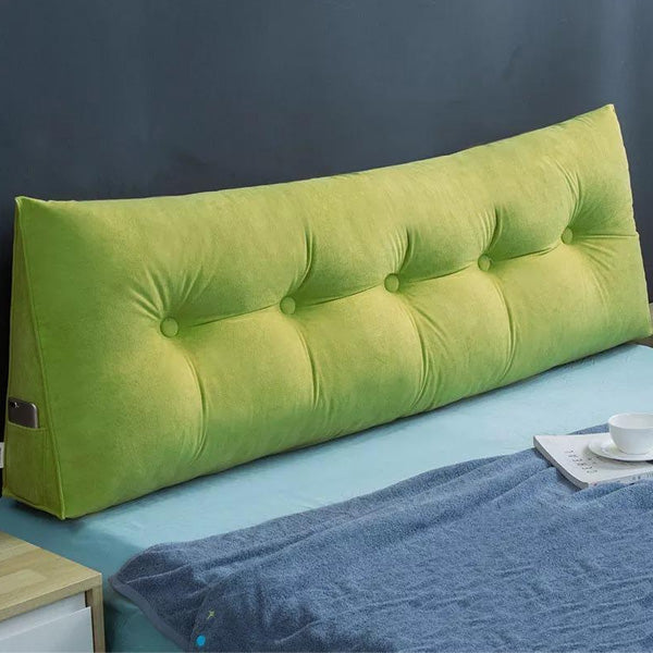Neck Support Velvet Pillow - Green — Neck Pillows price in Pakistan