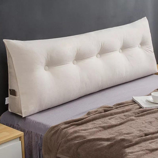 Neck Support Velvet Pillow - Off White — Neck Pillows price in Pakistan