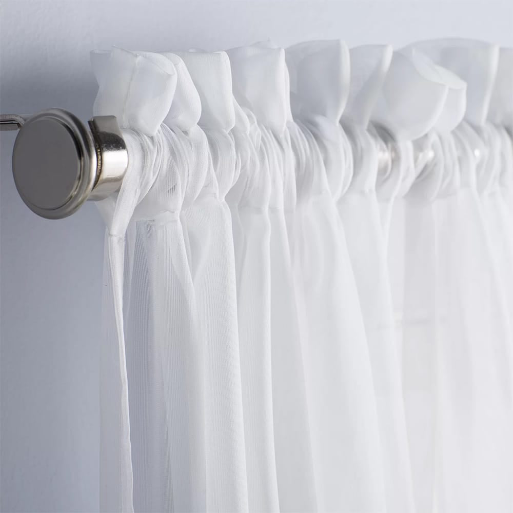 Net Curtains Polyester Sheer Panel - White — view 3