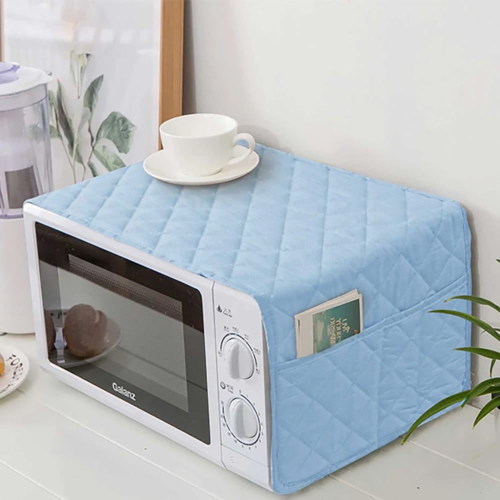 Quilted Microwave Oven Cover - Sky Blue β Oven Covers price in Pakistan