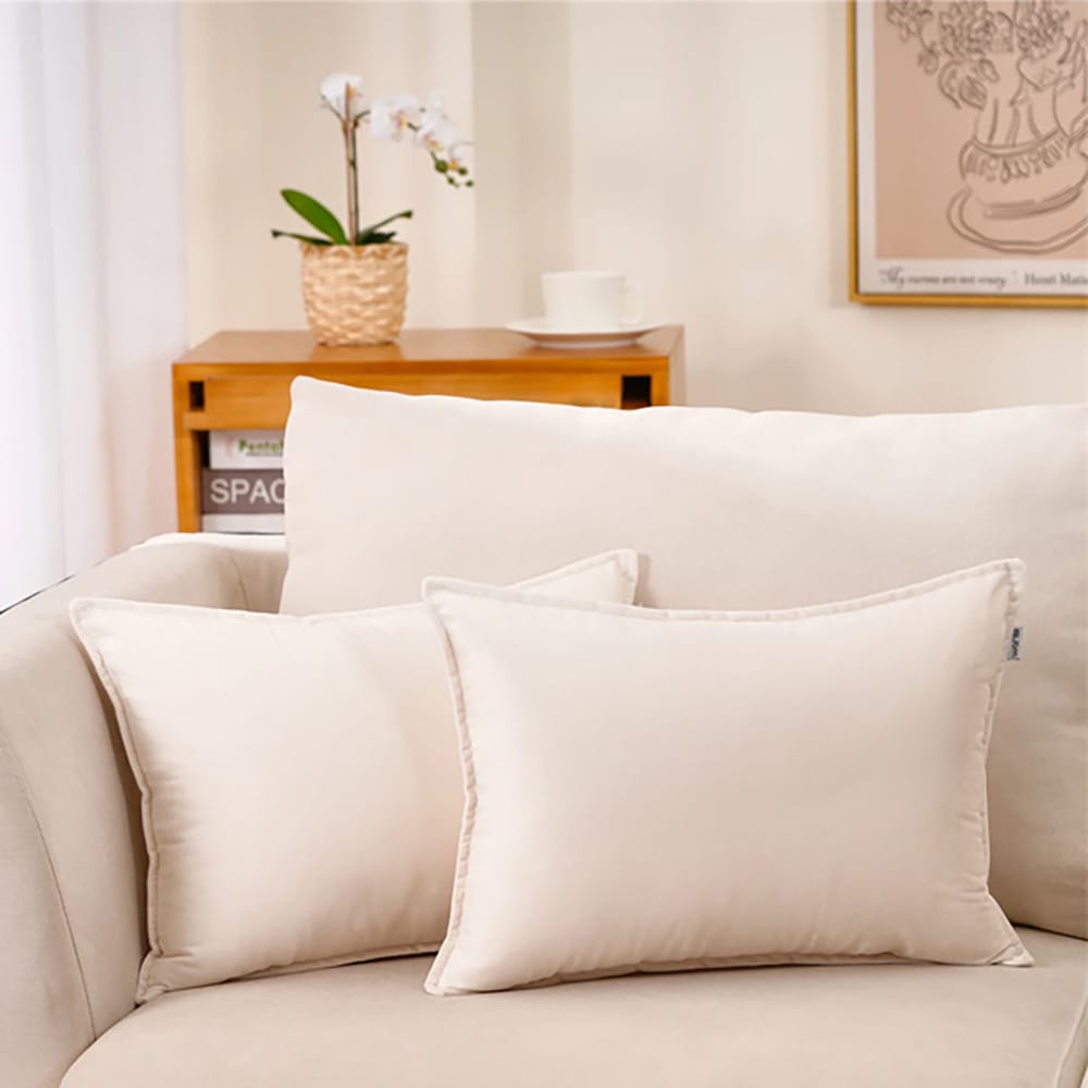 Premium Silk Pillow Covers – Off White — Pillow Covers price in Pakistan