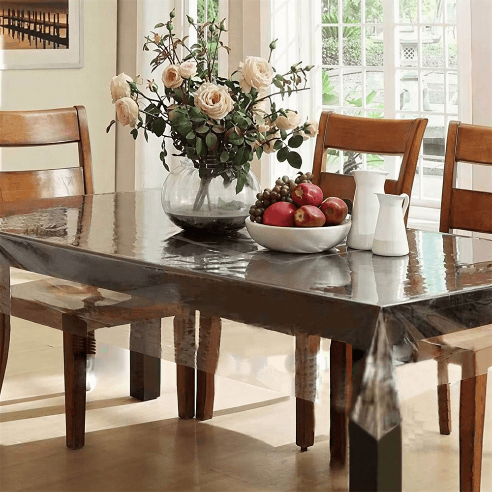 8 Seater PVC ( 9 x 5 Ft ) Transparent Clear Dining Table Sheet โ Table Mats price in Pakistan