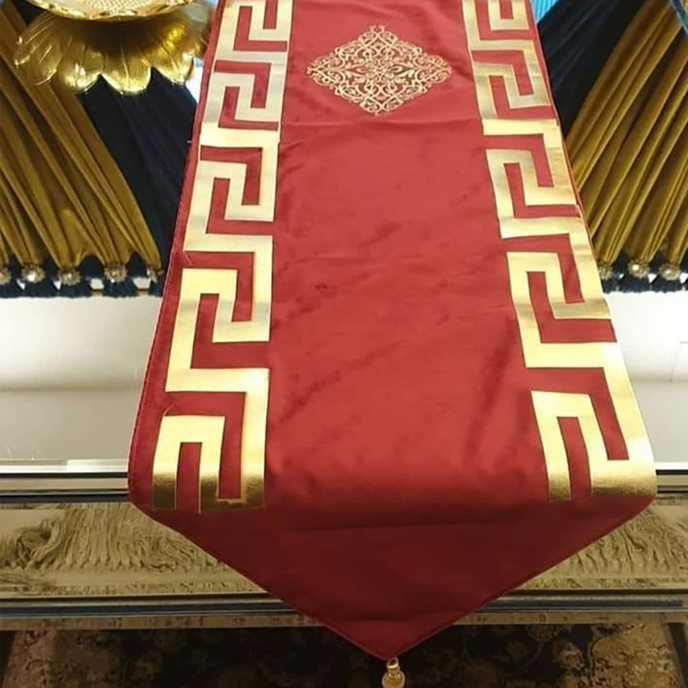 Versace Velvet Table Runner – Red — Table Runners price in Pakistan