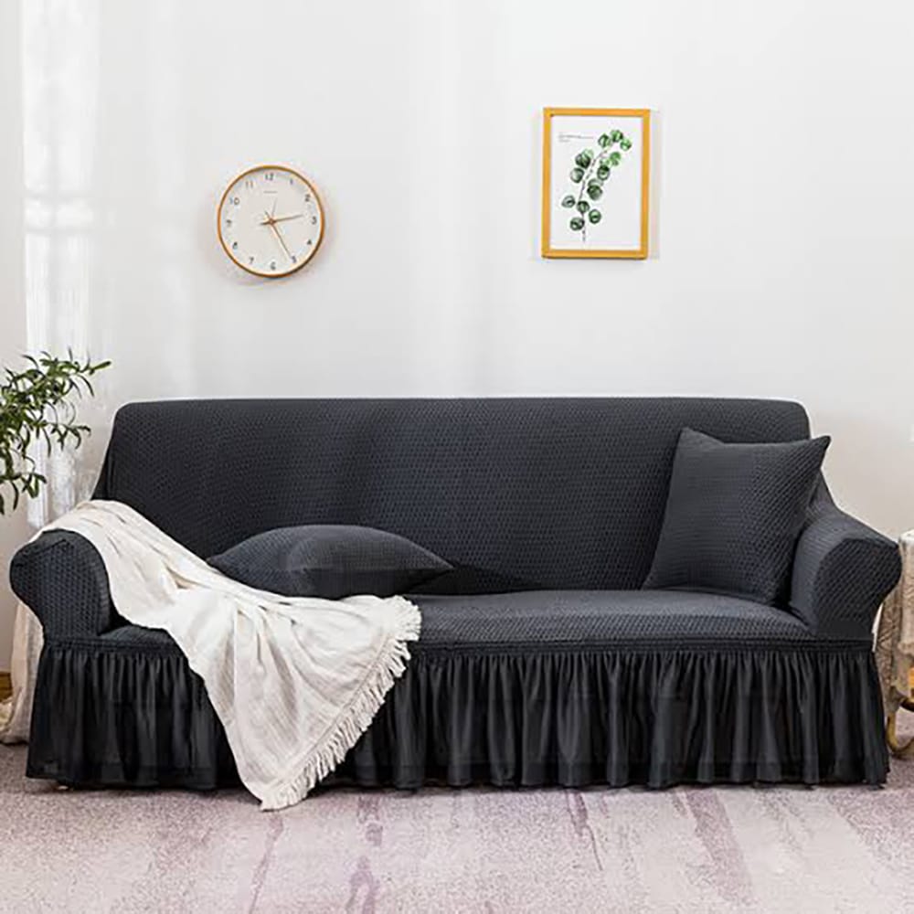 Turkish Mesh Sofa Cover - Dark Grey β Turkish Sofa Covers price in Pakistan