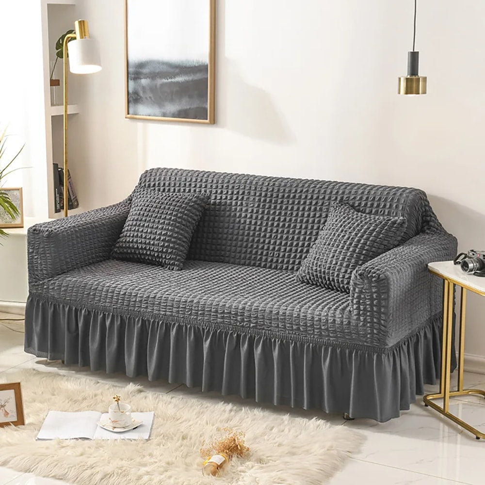 Turkish Style Bubble Sofa Cover - Grey β Turkish Sofa Covers price in Pakistan