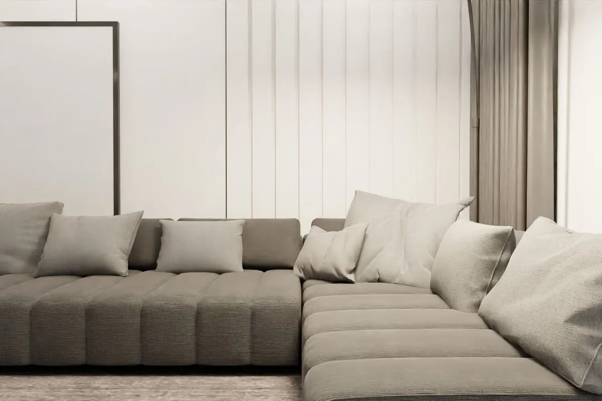 L-shape corner sofa repair and poshish